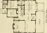 An illustration from Radford's architectural drawing : complete guide to work of architect's office, drawing to scale--tracing--detailing--designing --classic order of architecture. A complete and thorough course, clearly written and beautifully illustrated; suited alike to individual study and class instruction (1912)