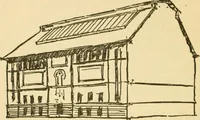 An illustration from Radford's architectural drawing : complete guide to work of architect's office, drawing to scale--tracing--detailing--designing --classic order of architecture. A complete and thorough course, clearly written and beautifully illustrated; suited alike to individual study and class instruction (1912)