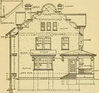 An illustration from Radford's architectural drawing : complete guide to work of architect's office, drawing to scale--tracing--detailing--designing --classic order of architecture. A complete and thorough course, clearly written and beautifully illustrated; suited alike to individual study and class instruction (1912)