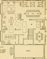 An illustration from Radford's architectural drawing : complete guide to work of architect's office, drawing to scale--tracing--detailing--designing --classic order of architecture. A complete and thorough course, clearly written and beautifully illustrated; suited alike to individual study and class instruction (1912)