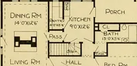 An illustration from Radford's artistic bungalows : unique collection of 208 designs, best modern ideas in bungalow architecture. (1908)