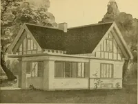 An illustration from Radford's artistic bungalows : unique collection of 208 designs, best modern ideas in bungalow architecture. (1908)