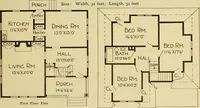 An illustration from Radford's artistic bungalows : unique collection of 208 designs, best modern ideas in bungalow architecture. (1908)