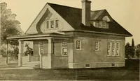 An illustration from Radford's artistic bungalows : unique collection of 208 designs, best modern ideas in bungalow architecture. (1908)
