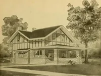 An illustration from Radford's artistic bungalows : unique collection of 208 designs, best modern ideas in bungalow architecture. (1908)