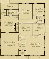 An illustration from Radford's artistic bungalows : unique collection of 208 designs, best modern ideas in bungalow architecture. (1908)