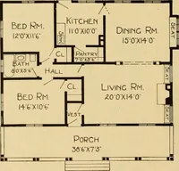 Picture 10 of 485 from Radford's artistic bungalows : unique collection of 208 designs, best modern ideas in bungalow architecture. (1908), leaf 15