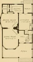 An illustration from Radford's artistic bungalows : unique collection of 208 designs, best modern ideas in bungalow architecture. (1908)