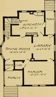 An illustration from Radford's artistic bungalows : unique collection of 208 designs, best modern ideas in bungalow architecture. (1908)