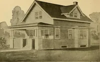 An illustration from Radford's artistic bungalows : unique collection of 208 designs, best modern ideas in bungalow architecture. (1908)