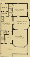 An illustration from Radford's artistic bungalows : unique collection of 208 designs, best modern ideas in bungalow architecture. (1908)