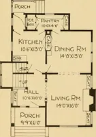 An illustration from Radford's artistic bungalows : unique collection of 208 designs, best modern ideas in bungalow architecture. (1908)