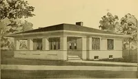 An illustration from Radford's artistic bungalows : unique collection of 208 designs, best modern ideas in bungalow architecture. (1908)