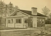 An illustration from Radford's artistic bungalows : unique collection of 208 designs, best modern ideas in bungalow architecture. (1908)