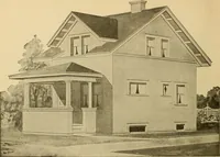 An illustration from Radford's artistic bungalows : unique collection of 208 designs, best modern ideas in bungalow architecture. (1908)