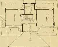 An illustration from Radford's artistic bungalows : unique collection of 208 designs, best modern ideas in bungalow architecture. (1908)