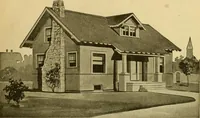 An illustration from Radford's artistic bungalows : unique collection of 208 designs, best modern ideas in bungalow architecture. (1908)