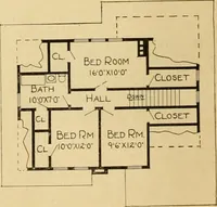 Picture 68 of 485 from Radford's artistic bungalows : unique collection of 208 designs, best modern ideas in bungalow architecture. (1908), leaf 39