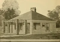 An illustration from Radford's artistic bungalows : unique collection of 208 designs, best modern ideas in bungalow architecture. (1908)