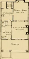 An illustration from Radford's artistic bungalows : unique collection of 208 designs, best modern ideas in bungalow architecture. (1908)