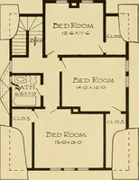 An illustration from Radford's artistic bungalows : unique collection of 208 designs, best modern ideas in bungalow architecture. (1908)