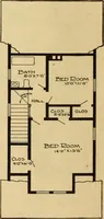 An illustration from Radford's artistic bungalows : unique collection of 208 designs, best modern ideas in bungalow architecture. (1908)