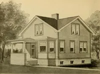 An illustration from Radford's artistic bungalows : unique collection of 208 designs, best modern ideas in bungalow architecture. (1908)