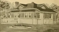 An illustration from Radford's artistic bungalows : unique collection of 208 designs, best modern ideas in bungalow architecture. (1908)