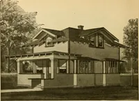 An illustration from Radford's artistic bungalows : unique collection of 208 designs, best modern ideas in bungalow architecture. (1908)