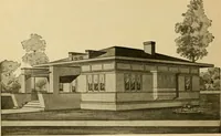 An illustration from Radford's artistic bungalows : unique collection of 208 designs, best modern ideas in bungalow architecture. (1908)