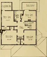 Picture 138 of 321 from Radford's brick houses and how to build them : a standard collection of new, original, and artistic designs for brick houses, apartments, stores and flats, garages, etc. ; together with complete instruction in the manufacture of brick and its practical uses as a building material selected and compiled by William A. Radford ... Every plan designed and executed by a corps of licensed architects of the highest professional standing, assisted by a staff of expert draftsmen. Over 300 designs and details. (1912), leaf 149