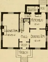Picture 152 of 321 from Radford's brick houses and how to build them : a standard collection of new, original, and artistic designs for brick houses, apartments, stores and flats, garages, etc. ; together with complete instruction in the manufacture of brick and its practical uses as a building material selected and compiled by William A. Radford ... Every plan designed and executed by a corps of licensed architects of the highest professional standing, assisted by a staff of expert draftsmen. Over 300 designs and details. (1912), leaf 155