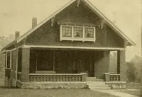 Picture 159 of 321 from Radford's brick houses and how to build them : a standard collection of new, original, and artistic designs for brick houses, apartments, stores and flats, garages, etc. ; together with complete instruction in the manufacture of brick and its practical uses as a building material selected and compiled by William A. Radford ... Every plan designed and executed by a corps of licensed architects of the highest professional standing, assisted by a staff of expert draftsmen. Over 300 designs and details. (1912), leaf 158