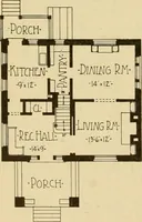 Picture 168 of 321 from Radford's brick houses and how to build them : a standard collection of new, original, and artistic designs for brick houses, apartments, stores and flats, garages, etc. ; together with complete instruction in the manufacture of brick and its practical uses as a building material selected and compiled by William A. Radford ... Every plan designed and executed by a corps of licensed architects of the highest professional standing, assisted by a staff of expert draftsmen. Over 300 designs and details. (1912), leaf 161
