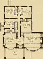 Picture 184 of 321 from Radford's brick houses and how to build them : a standard collection of new, original, and artistic designs for brick houses, apartments, stores and flats, garages, etc. ; together with complete instruction in the manufacture of brick and its practical uses as a building material selected and compiled by William A. Radford ... Every plan designed and executed by a corps of licensed architects of the highest professional standing, assisted by a staff of expert draftsmen. Over 300 designs and details. (1912), leaf 167