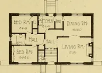 Picture 192 of 321 from Radford's brick houses and how to build them : a standard collection of new, original, and artistic designs for brick houses, apartments, stores and flats, garages, etc. ; together with complete instruction in the manufacture of brick and its practical uses as a building material selected and compiled by William A. Radford ... Every plan designed and executed by a corps of licensed architects of the highest professional standing, assisted by a staff of expert draftsmen. Over 300 designs and details. (1912), leaf 170