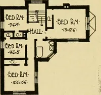 Picture 197 of 321 from Radford's brick houses and how to build them : a standard collection of new, original, and artistic designs for brick houses, apartments, stores and flats, garages, etc. ; together with complete instruction in the manufacture of brick and its practical uses as a building material selected and compiled by William A. Radford ... Every plan designed and executed by a corps of licensed architects of the highest professional standing, assisted by a staff of expert draftsmen. Over 300 designs and details. (1912), leaf 172