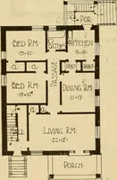 Picture 199 of 321 from Radford's brick houses and how to build them : a standard collection of new, original, and artistic designs for brick houses, apartments, stores and flats, garages, etc. ; together with complete instruction in the manufacture of brick and its practical uses as a building material selected and compiled by William A. Radford ... Every plan designed and executed by a corps of licensed architects of the highest professional standing, assisted by a staff of expert draftsmen. Over 300 designs and details. (1912), leaf 173