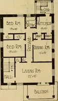 Picture 200 of 321 from Radford's brick houses and how to build them : a standard collection of new, original, and artistic designs for brick houses, apartments, stores and flats, garages, etc. ; together with complete instruction in the manufacture of brick and its practical uses as a building material selected and compiled by William A. Radford ... Every plan designed and executed by a corps of licensed architects of the highest professional standing, assisted by a staff of expert draftsmen. Over 300 designs and details. (1912), leaf 173
