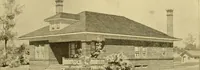 An illustration from Radford's brick houses and how to build them : a standard collection of new, original, and artistic designs for brick houses, apartments, stores and flats, garages, etc. ; together with complete instruction in the manufacture of brick and its practical uses as a building material selected and compiled by William A. Radford ... Every plan designed and executed by a corps of licensed architects of the highest professional standing, assisted by a staff of expert draftsmen. Over 300 designs and details. (1912)