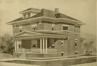 Picture 209 of 321 from Radford's brick houses and how to build them : a standard collection of new, original, and artistic designs for brick houses, apartments, stores and flats, garages, etc. ; together with complete instruction in the manufacture of brick and its practical uses as a building material selected and compiled by William A. Radford ... Every plan designed and executed by a corps of licensed architects of the highest professional standing, assisted by a staff of expert draftsmen. Over 300 designs and details. (1912), leaf 177