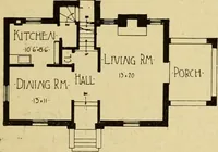 Picture 236 of 321 from Radford's brick houses and how to build them : a standard collection of new, original, and artistic designs for brick houses, apartments, stores and flats, garages, etc. ; together with complete instruction in the manufacture of brick and its practical uses as a building material selected and compiled by William A. Radford ... Every plan designed and executed by a corps of licensed architects of the highest professional standing, assisted by a staff of expert draftsmen. Over 300 designs and details. (1912), leaf 186