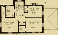 Picture 237 of 321 from Radford's brick houses and how to build them : a standard collection of new, original, and artistic designs for brick houses, apartments, stores and flats, garages, etc. ; together with complete instruction in the manufacture of brick and its practical uses as a building material selected and compiled by William A. Radford ... Every plan designed and executed by a corps of licensed architects of the highest professional standing, assisted by a staff of expert draftsmen. Over 300 designs and details. (1912), leaf 186