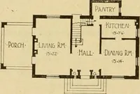 Picture 243 of 321 from Radford's brick houses and how to build them : a standard collection of new, original, and artistic designs for brick houses, apartments, stores and flats, garages, etc. ; together with complete instruction in the manufacture of brick and its practical uses as a building material selected and compiled by William A. Radford ... Every plan designed and executed by a corps of licensed architects of the highest professional standing, assisted by a staff of expert draftsmen. Over 300 designs and details. (1912), leaf 189