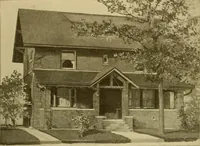 Picture 258 of 321 from Radford's brick houses and how to build them : a standard collection of new, original, and artistic designs for brick houses, apartments, stores and flats, garages, etc. ; together with complete instruction in the manufacture of brick and its practical uses as a building material selected and compiled by William A. Radford ... Every plan designed and executed by a corps of licensed architects of the highest professional standing, assisted by a staff of expert draftsmen. Over 300 designs and details. (1912), leaf 196