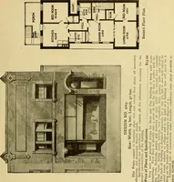 Picture 277 of 321 from Radford's brick houses and how to build them : a standard collection of new, original, and artistic designs for brick houses, apartments, stores and flats, garages, etc. ; together with complete instruction in the manufacture of brick and its practical uses as a building material selected and compiled by William A. Radford ... Every plan designed and executed by a corps of licensed architects of the highest professional standing, assisted by a staff of expert draftsmen. Over 300 designs and details. (1912), leaf 204
