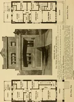 Picture 279 of 321 from Radford's brick houses and how to build them : a standard collection of new, original, and artistic designs for brick houses, apartments, stores and flats, garages, etc. ; together with complete instruction in the manufacture of brick and its practical uses as a building material selected and compiled by William A. Radford ... Every plan designed and executed by a corps of licensed architects of the highest professional standing, assisted by a staff of expert draftsmen. Over 300 designs and details. (1912), leaf 205