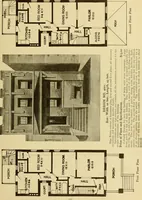 An illustration from Radford's brick houses and how to build them : a standard collection of new, original, and artistic designs for brick houses, apartments, stores and flats, garages, etc. ; together with complete instruction in the manufacture of brick and its practical uses as a building material selected and compiled by William A. Radford ... Every plan designed and executed by a corps of licensed architects of the highest professional standing, assisted by a staff of expert draftsmen. Over 300 designs and details. (1912)