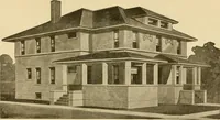 Picture 288 of 321 from Radford's brick houses and how to build them : a standard collection of new, original, and artistic designs for brick houses, apartments, stores and flats, garages, etc. ; together with complete instruction in the manufacture of brick and its practical uses as a building material selected and compiled by William A. Radford ... Every plan designed and executed by a corps of licensed architects of the highest professional standing, assisted by a staff of expert draftsmen. Over 300 designs and details. (1912), leaf 209