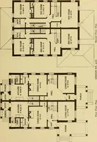 Picture 289 of 321 from Radford's brick houses and how to build them : a standard collection of new, original, and artistic designs for brick houses, apartments, stores and flats, garages, etc. ; together with complete instruction in the manufacture of brick and its practical uses as a building material selected and compiled by William A. Radford ... Every plan designed and executed by a corps of licensed architects of the highest professional standing, assisted by a staff of expert draftsmen. Over 300 designs and details. (1912), leaf 210